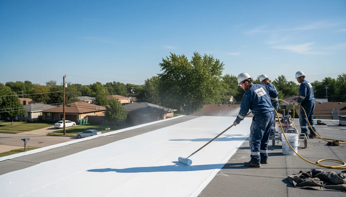Commercial roof coating in Rolling Meadows, IL near me